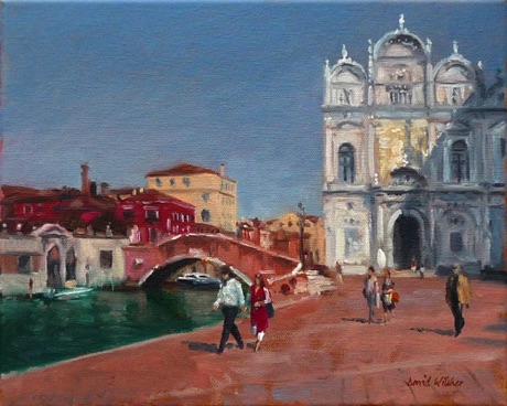 "Campo Giovanni e Paolo"  30 x 25cm
£350 framed £295 unframed